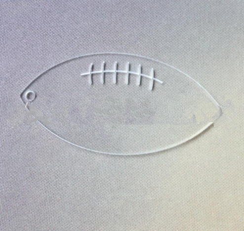 Football Shaped Acrylic Blank