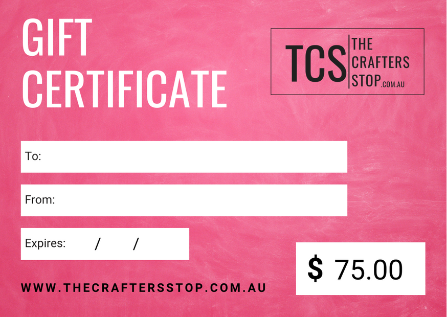 Crafters Cash Gift Voucher