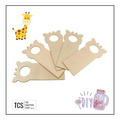 Wooden Blank Giraffe Head Door Knob Hangers
