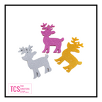Acrylic Glitter Christmas Reindeer Blank