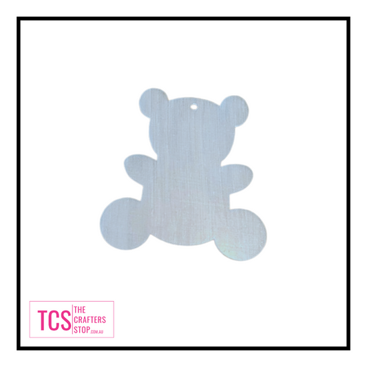 Clear Teddy Bear Acrylic Blank