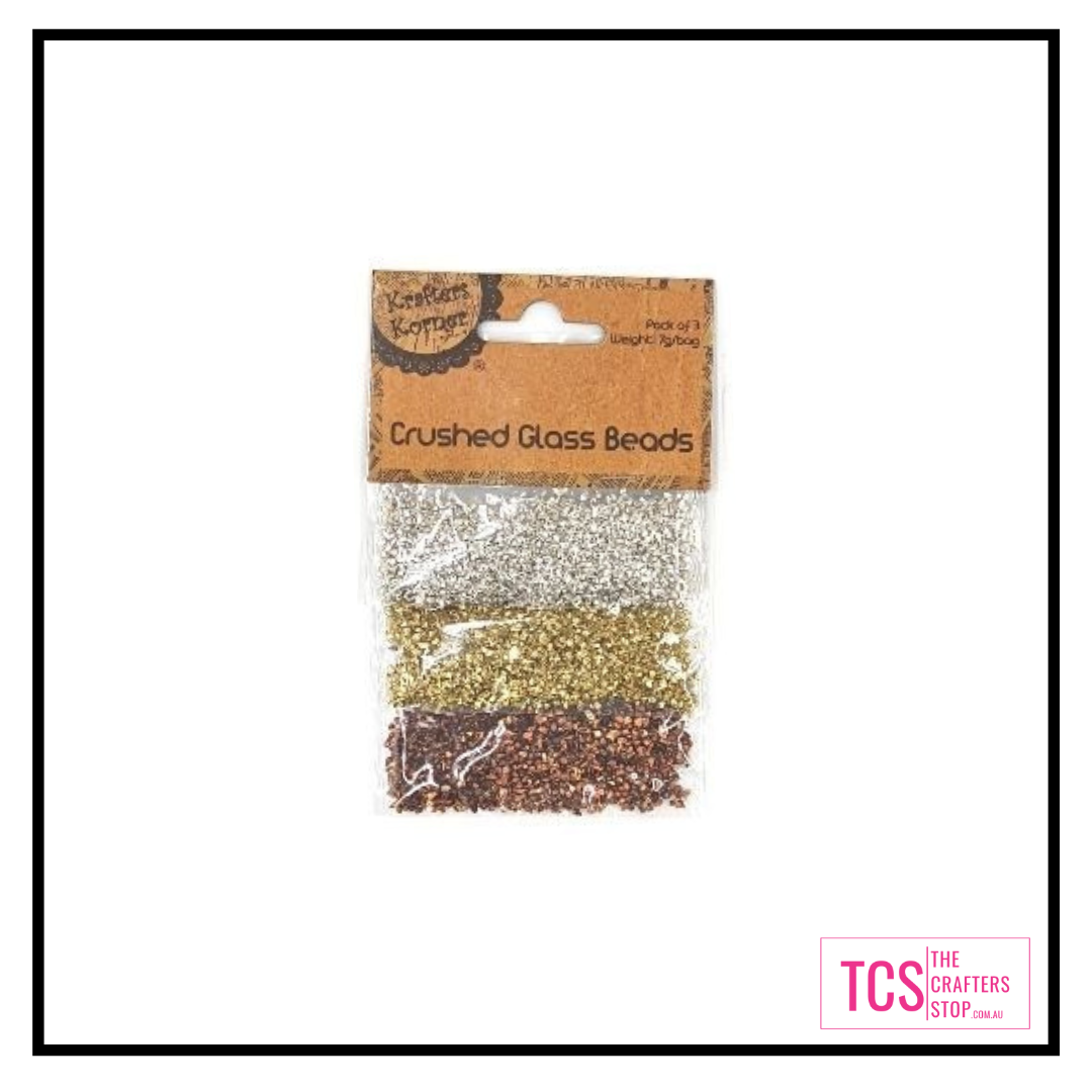 Crushed Glass Beads (Multi-Packs)