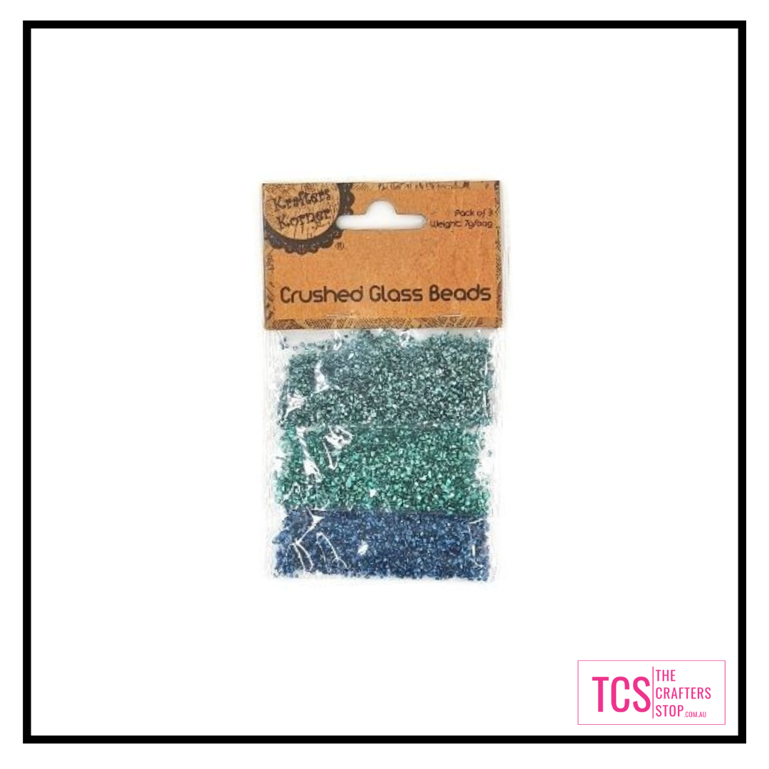 Crushed Glass Beads (Multi-Packs)