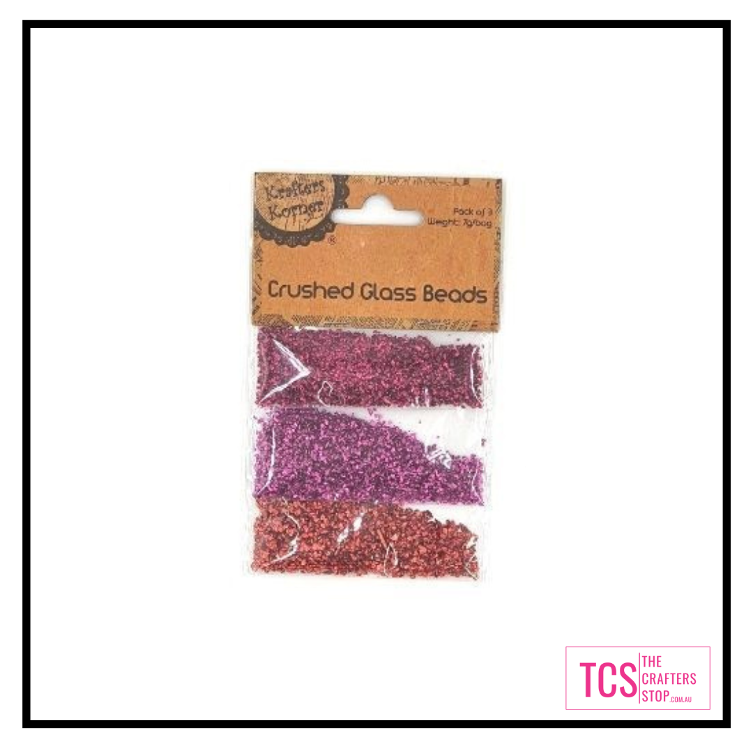 Crushed Glass Beads (Multi-Packs)