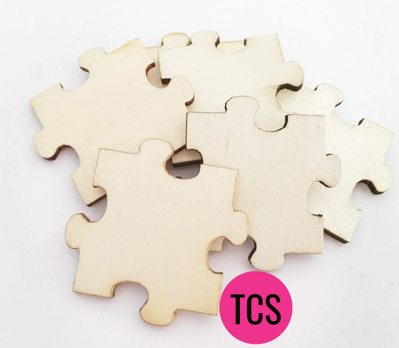 Unfinished Wooden Jig Saw Puzzle Blanks