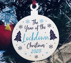 10cm Hanging Wooden Christmas Baubles