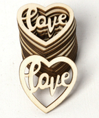 Wooden Laser Cut-outs - Wedding/Love Theme