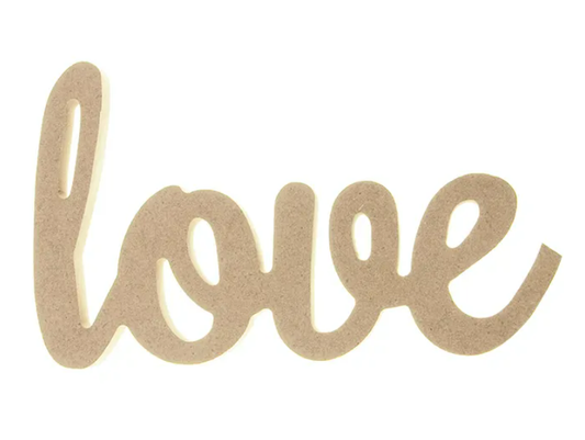 MDF Wooden Love Sign