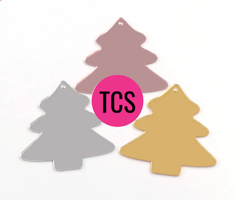 Acrylic Mirror Christmas Tree Blank