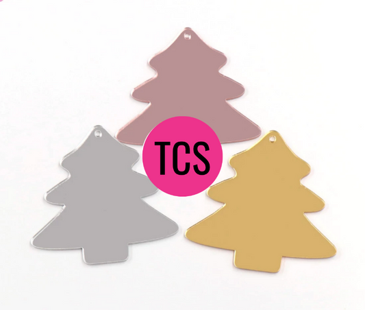 Acrylic Mirror Christmas Tree Blank