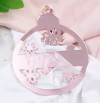 Mirror Acrylic Christmas Snowflake Bauble Blank