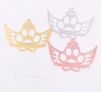 Acrylic Mirror Christmas Paw Angel Blank