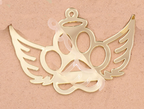 Acrylic Mirror Christmas Paw Angel Blank