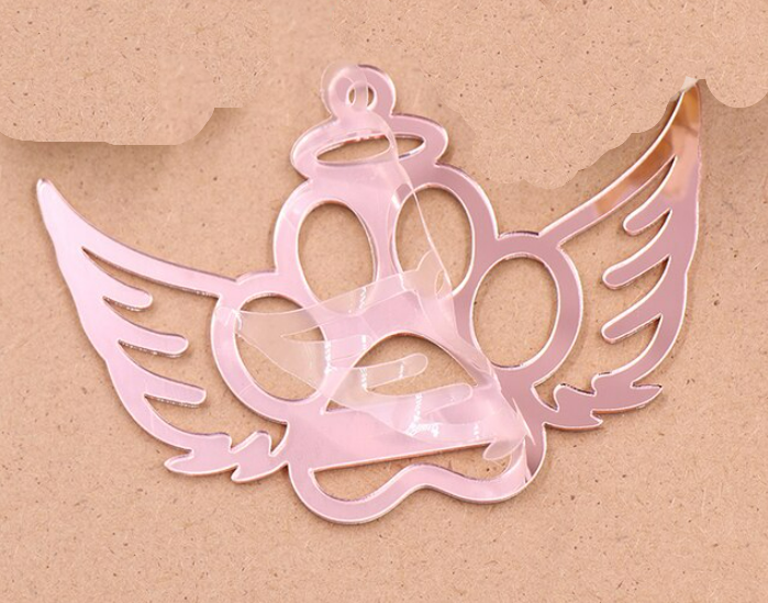 Acrylic Mirror Christmas Paw Angel Blank