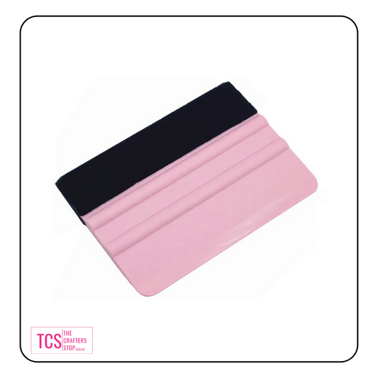 Medium Pink or Purple Vinyl Application Squeegee