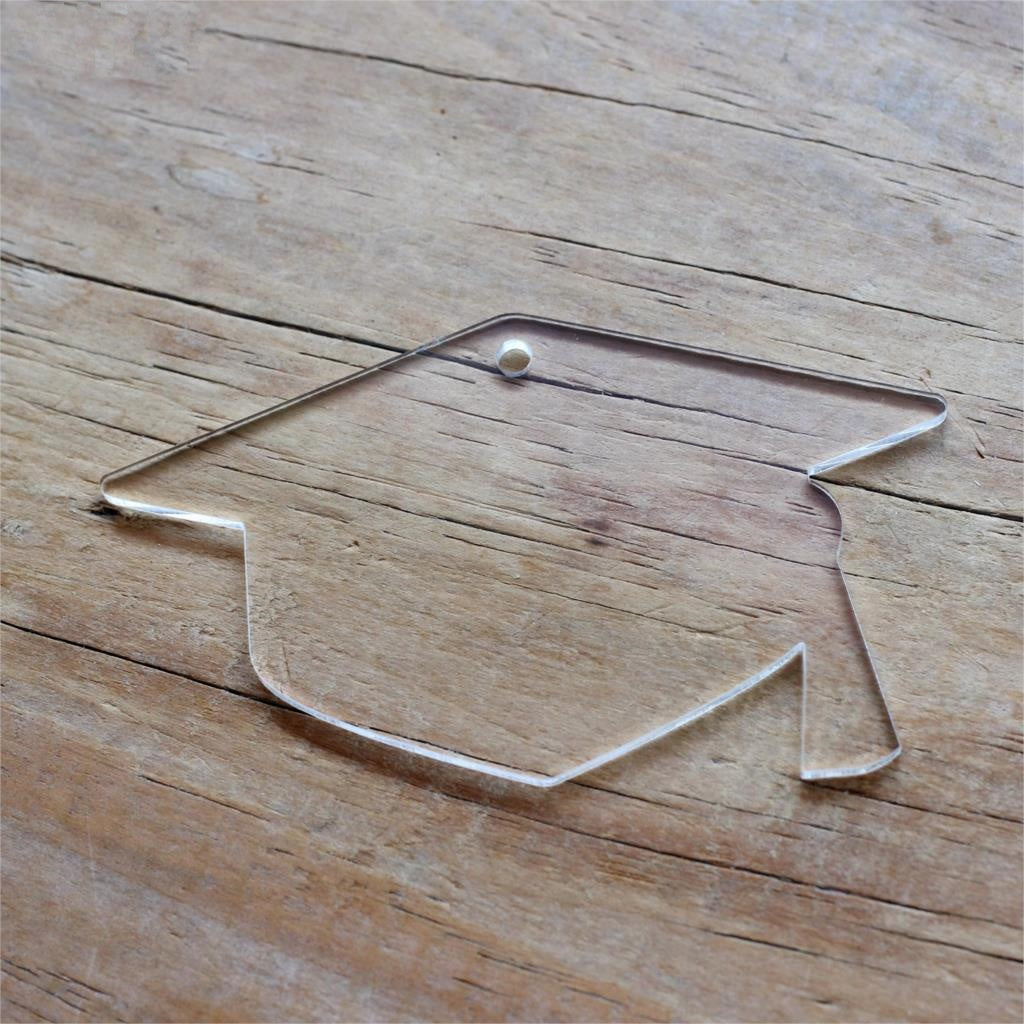 Graduation Cap Shaped Acrylic Blank