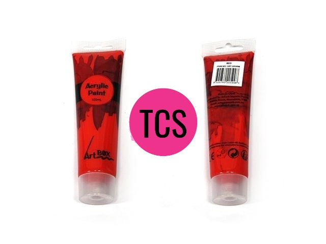 Acrylic Paint Tube - 100ml (Many Colours)