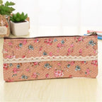 Fabric Floral Pencil Case
