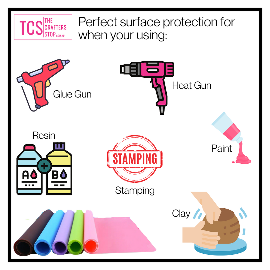 Silicone Hot Glue Gun/Resin or Craft Mat