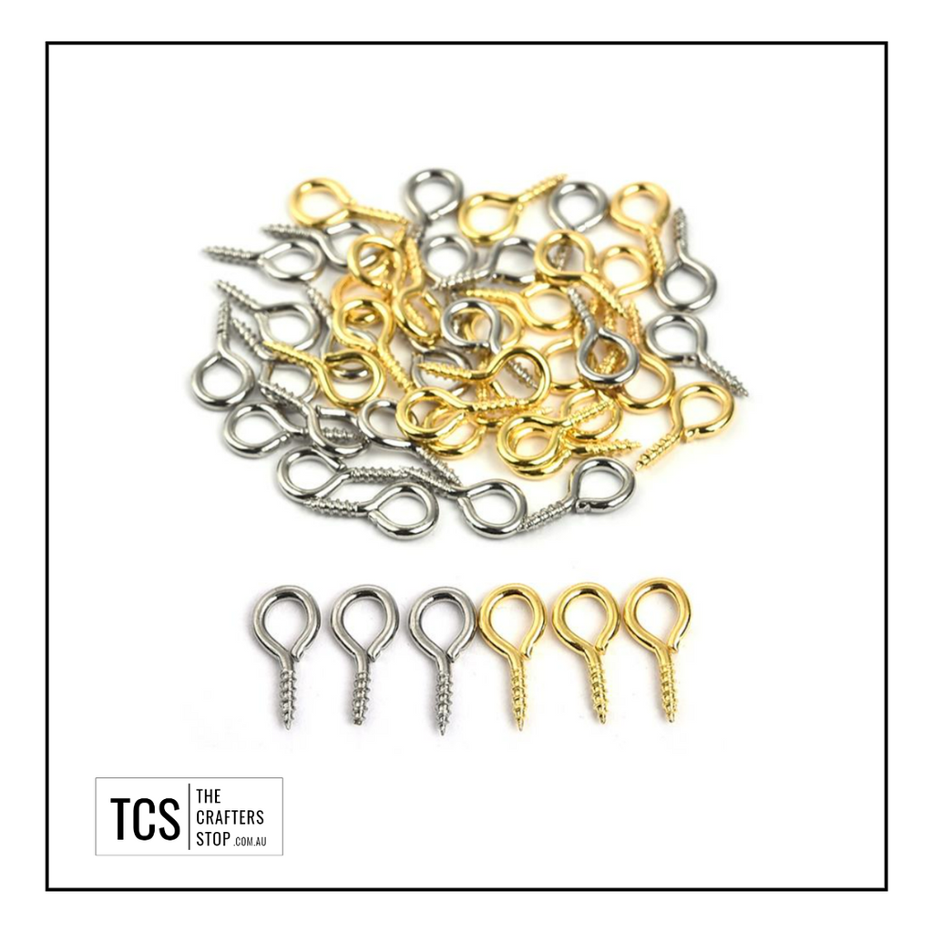 Jewellery, Keyring Mini Eye Hooks (3 Colours)