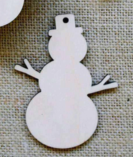 Wooden Christmas Snowman Blank