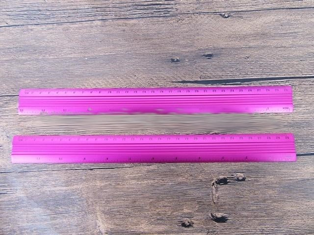 Pink Aluminium Ruler – The Crafters Stop