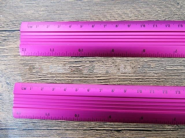 Pink Aluminium Ruler