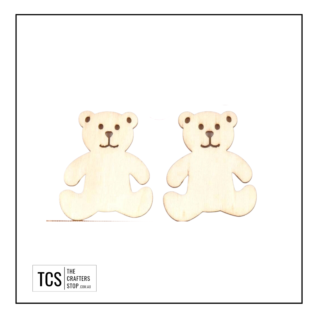 Unfinished Wooden Teddy Bear Blanks