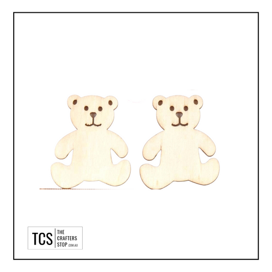 Unfinished Wooden Teddy Bear Blanks