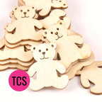 Unfinished Wooden Teddy Bear Blanks