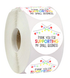 "Thank You" Business Stickers (500pcs or 100pcs)