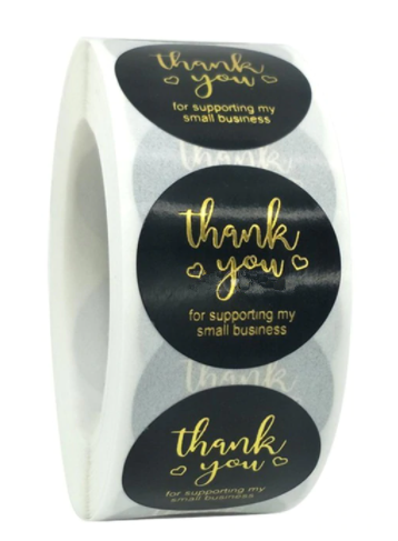 "Thank You" Business Stickers (500pcs per roll)