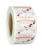 "Thank You" Business Stickers (500pcs or 100pcs)