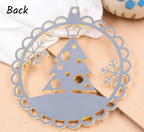 Mirror Acrylic Christmas Tree Bauble Blank
