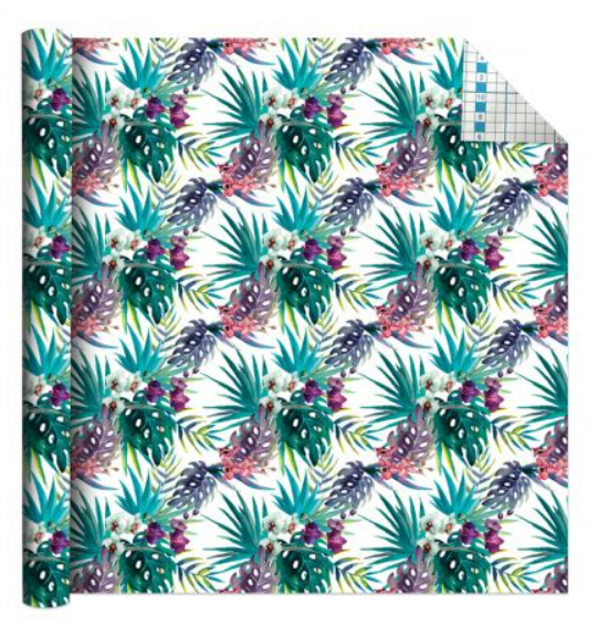 Self Adhesive Vinyl Pattern Roll - Tropical Plants