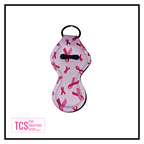 Neoprene Chap Stick or Lip Balm Holders with Keyring