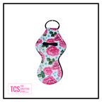 Neoprene Chap Stick or Lip Balm Holders with Keyring