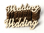 Wooden Laser Cut-outs - Wedding/Love Theme
