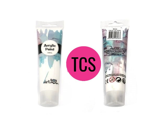 Acrylic Paint Tube - 100ml (Many Colours)