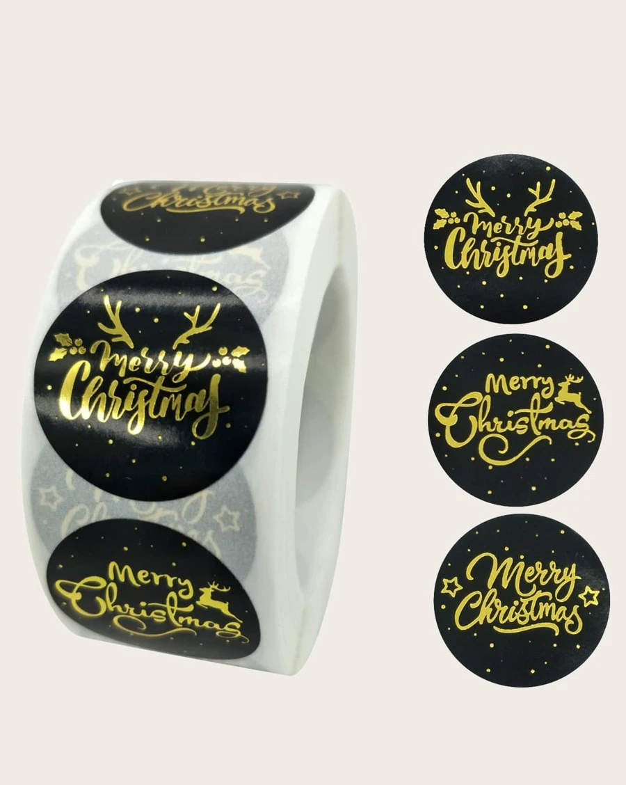 Christmas Sealing or Business Sticker Roll (2.5cm)